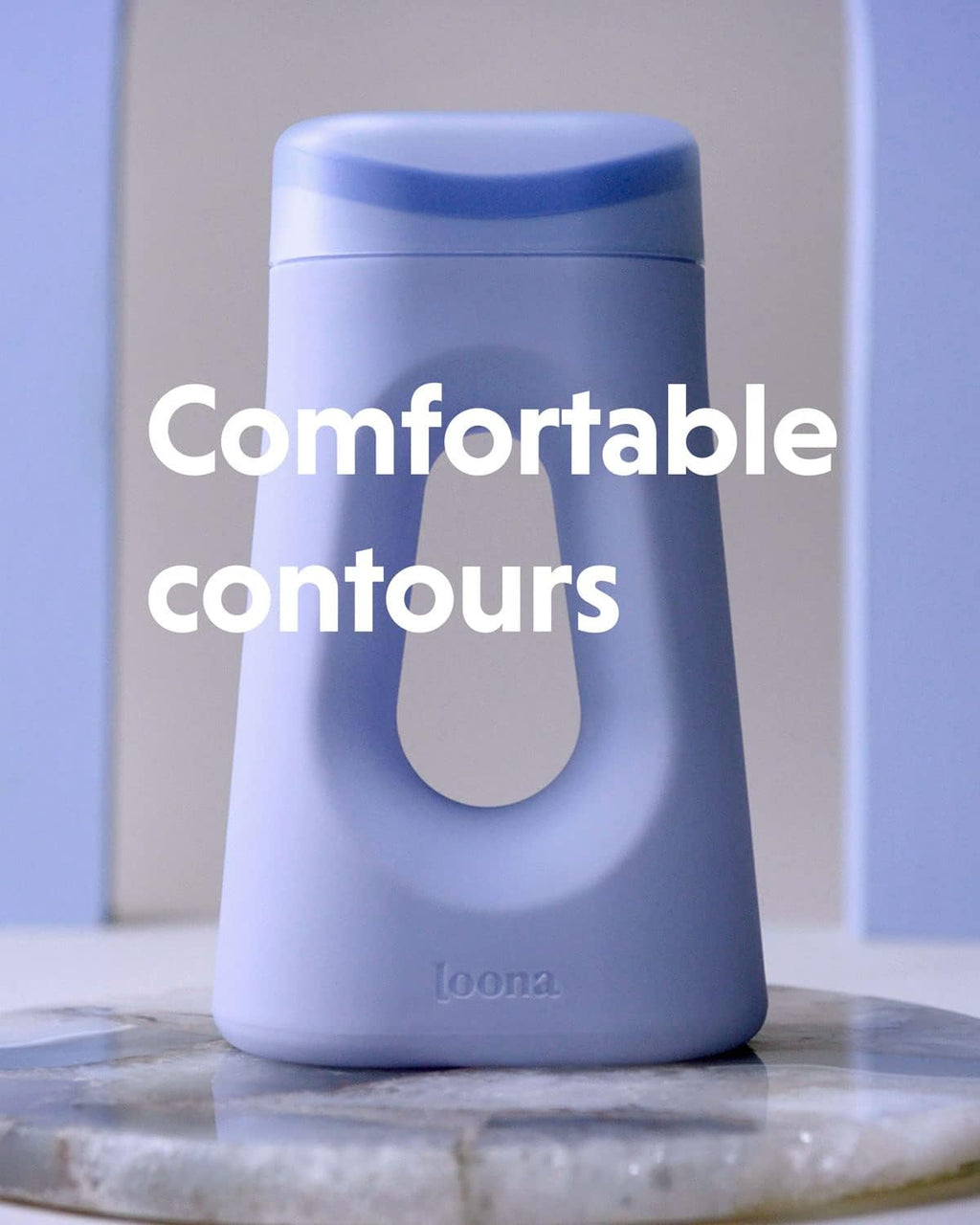 Loona Premium Female Urinal Quiet No Splash Travel Bedside Outdoor Blue HSA FSA