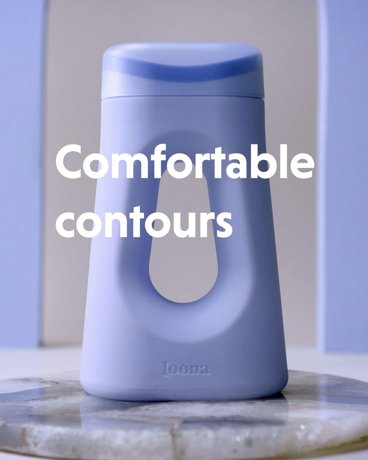 Loona Premium Female Urinal Quiet No Splash Travel Bedside Outdoor Blue HSA FSA