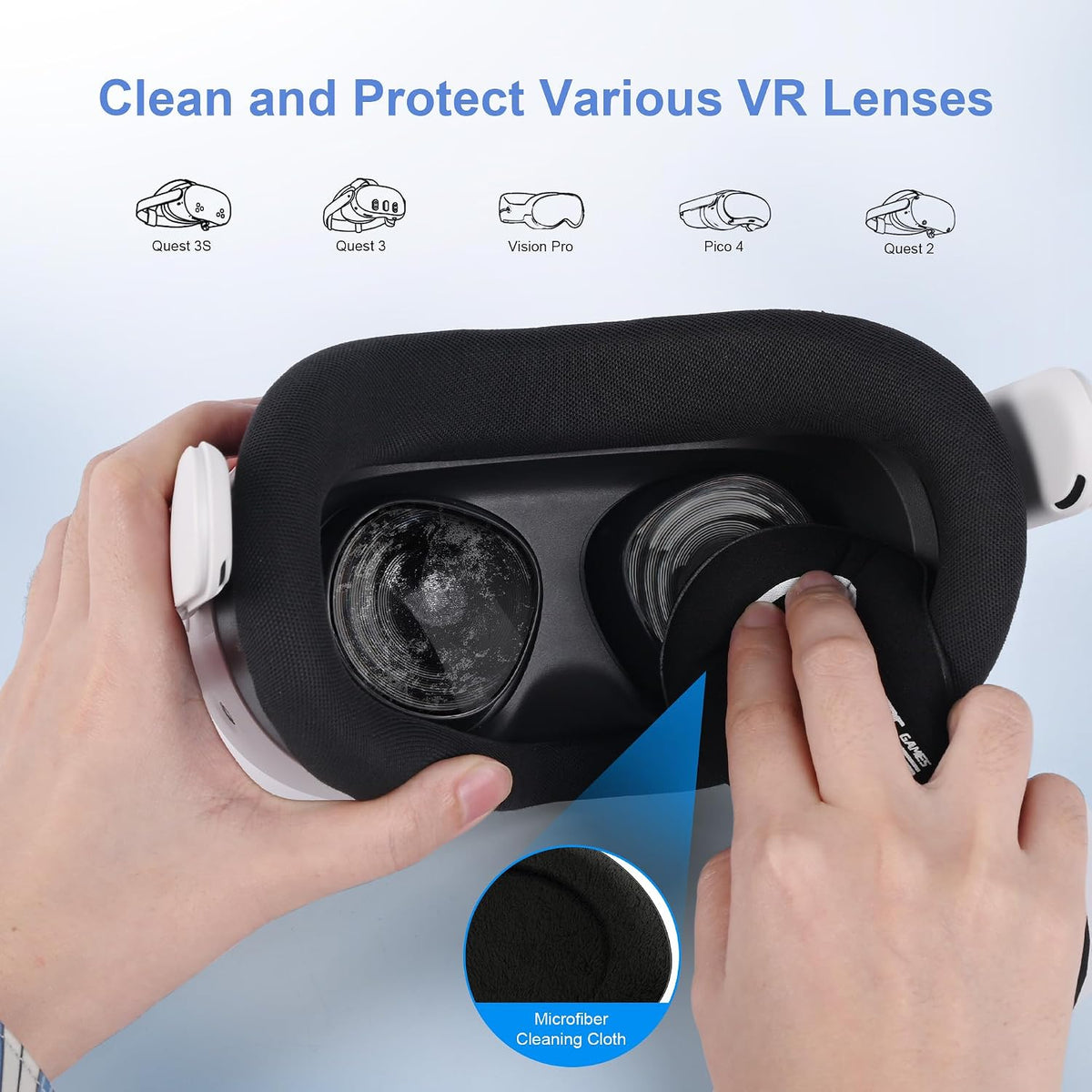 STARTRC GAMES Lens Protector Set for Meta Quest 3S/2 Blue Light Anti-Scratch