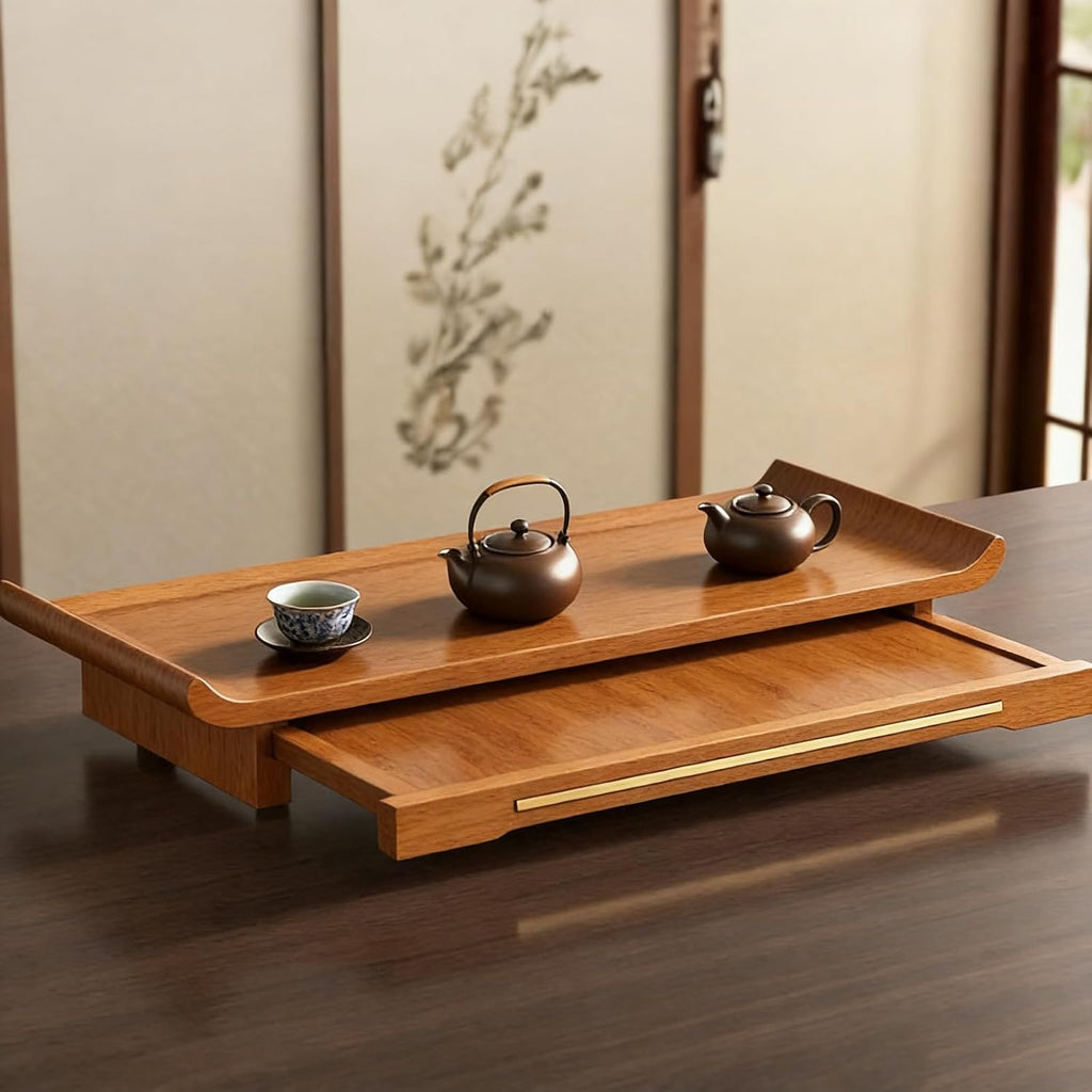 ZICHOUYING Wall-Mounted Buddhist Altar Shelf Buddha Statue Stand Camphor Wood