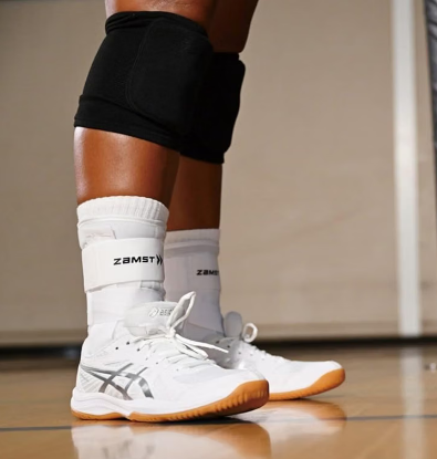 ZAMST A1 Ankle Brace Sports Support Right Foot Medium White 3-Way Straps