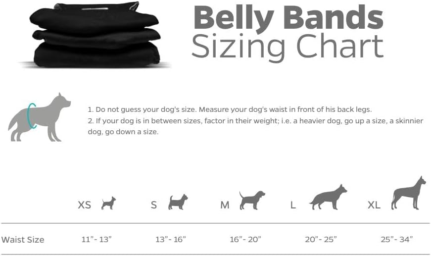 Pet Parents Washable Male Dog Belly Bands Medium Reusable 9 Pack Assorted