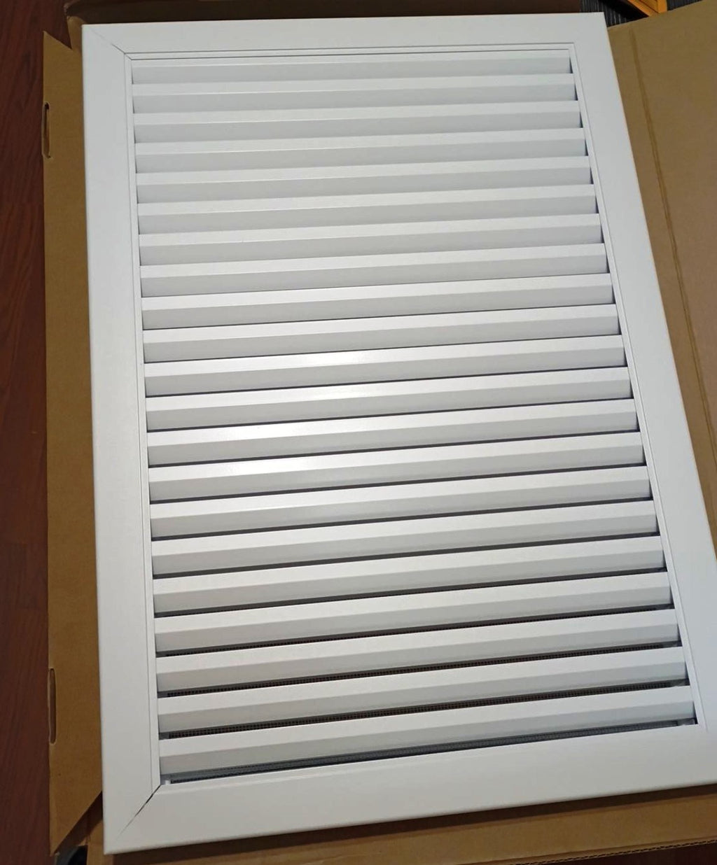 Zepoty 14x20 Aluminum Gable Attic Vent White with Metal Screen New