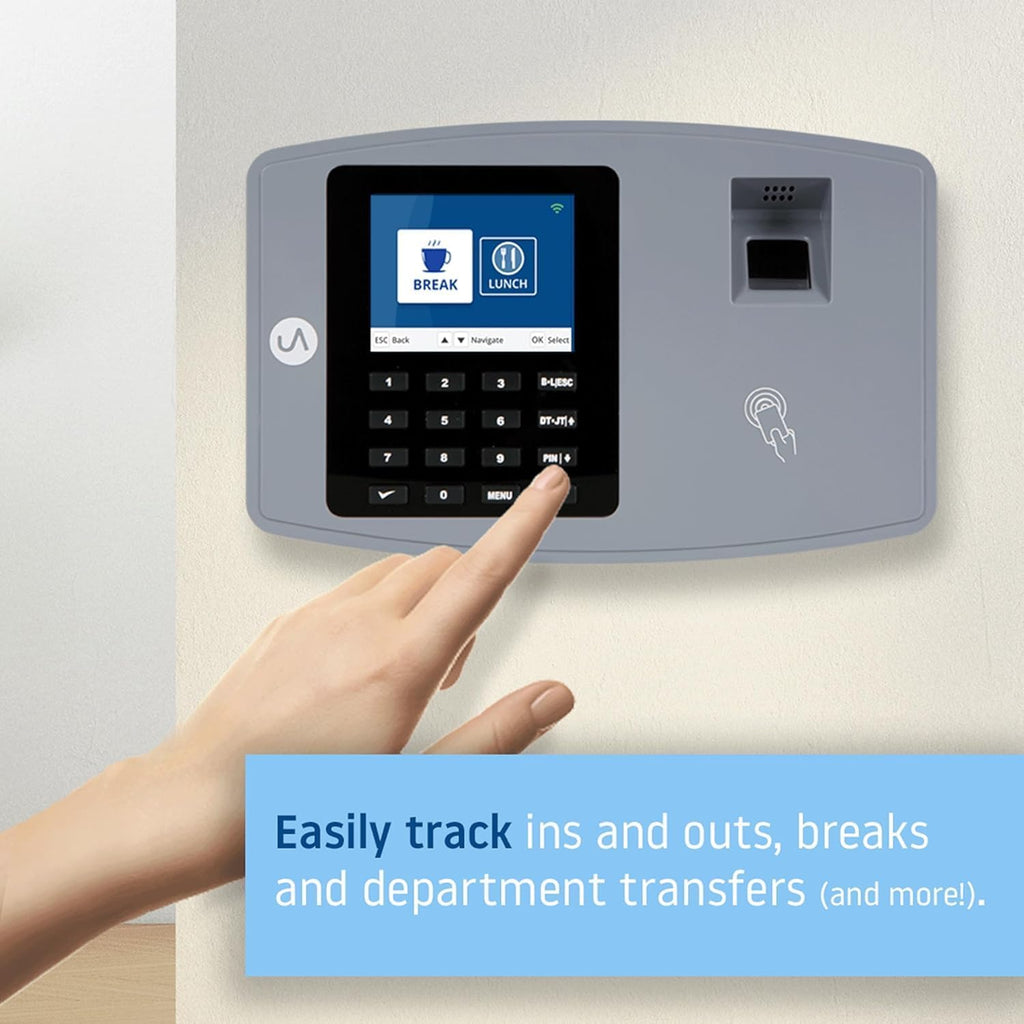 uAttend BN6000 Biometric Time Clock Fingerprint Employee Attendance Cloud System