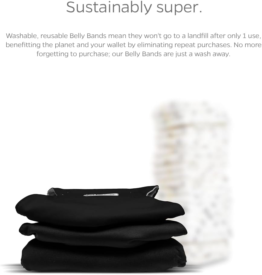 Pet Parents Washable Male Dog Belly Bands Medium Reusable 9 Pack Assorted