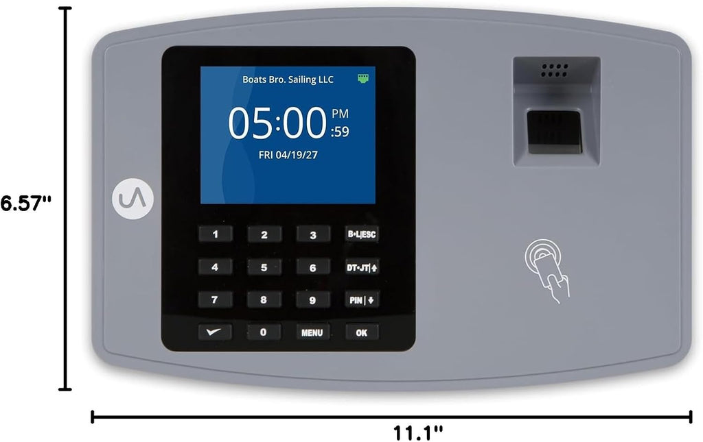 uAttend BN6000 Biometric Time Clock Fingerprint Employee Attendance Cloud System