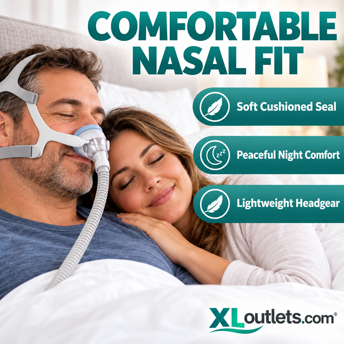Nasal CPAP Replacement Kit Compatible with AirFit N20 – Medium