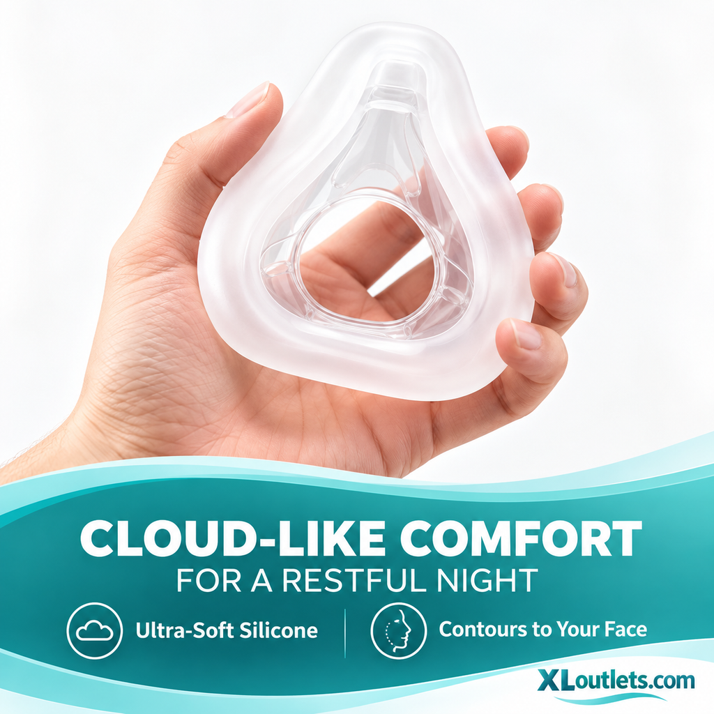 CPAP Full Face Mask Replacement Silicone Cushions – Compatible with AirFit F20 – Medium (2-Pack)