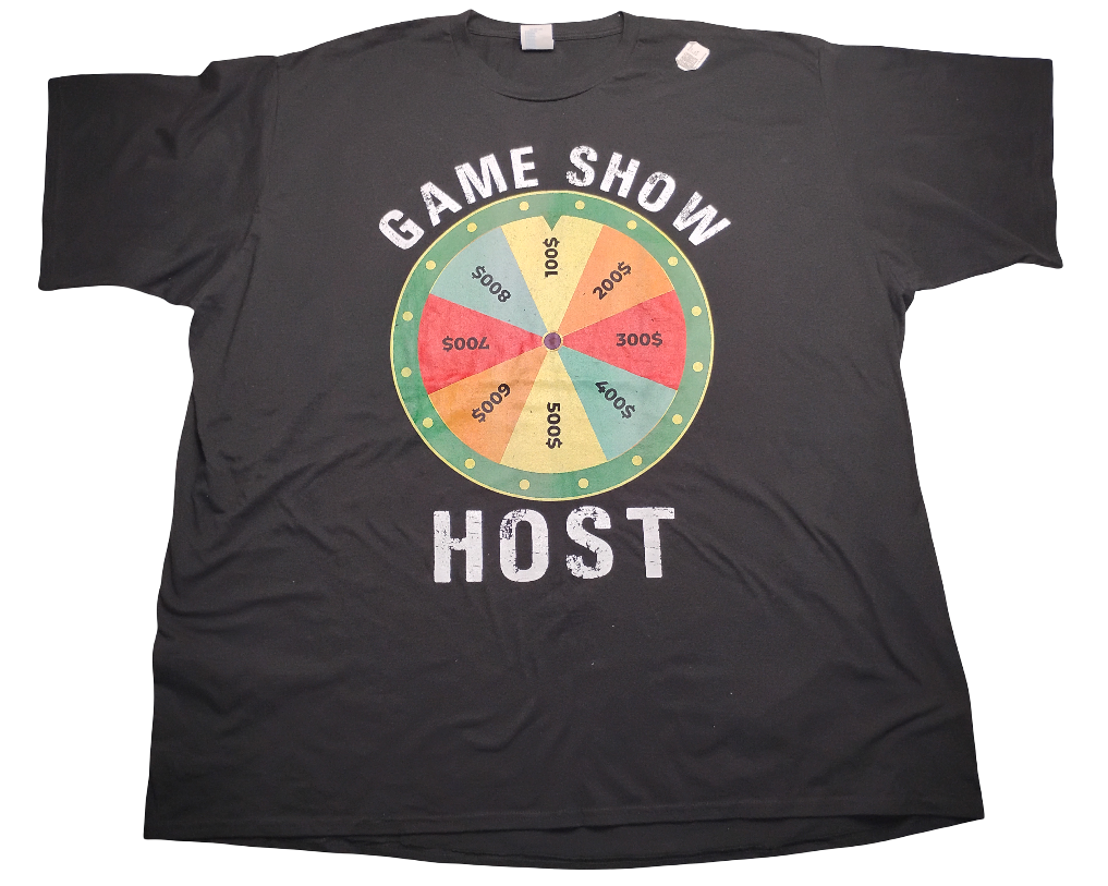 T-shirt Game Show Host Size 4XL | 4TG | 4EG | 100% Cotton