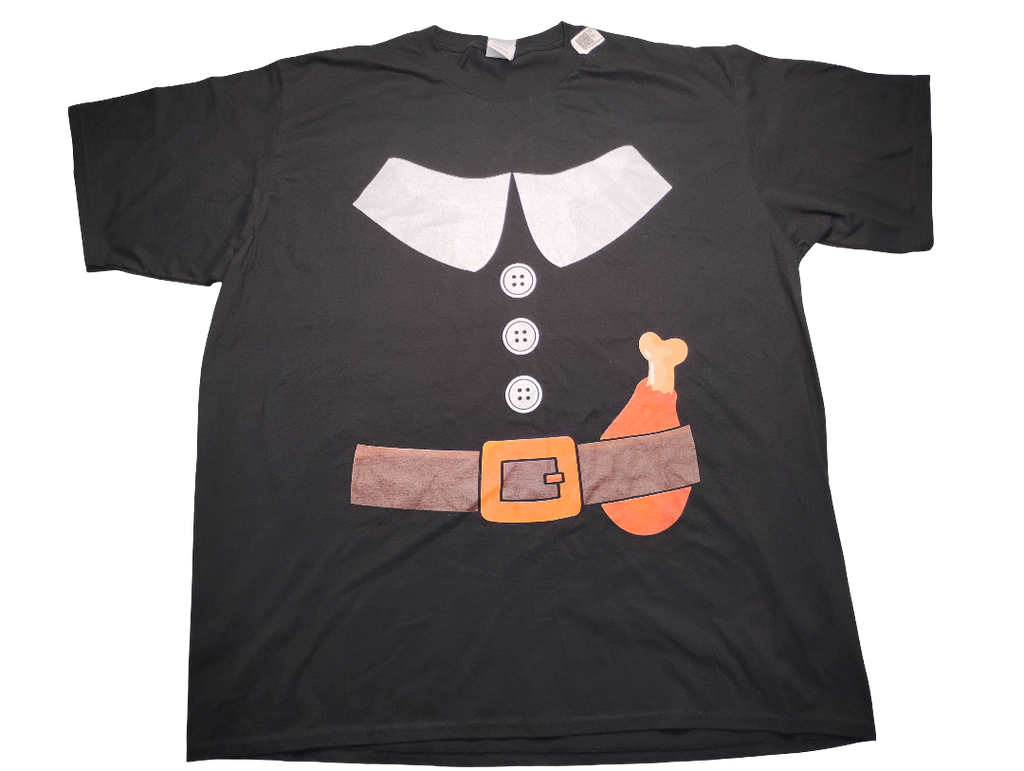 T-shirt Thanksgiving negra 3XL | 100% Cotton