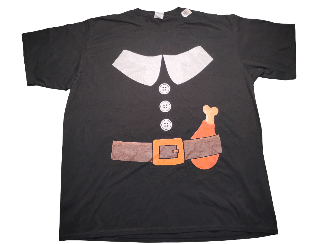 T-shirt Thanksgiving negra 3XL | 100% Cotton