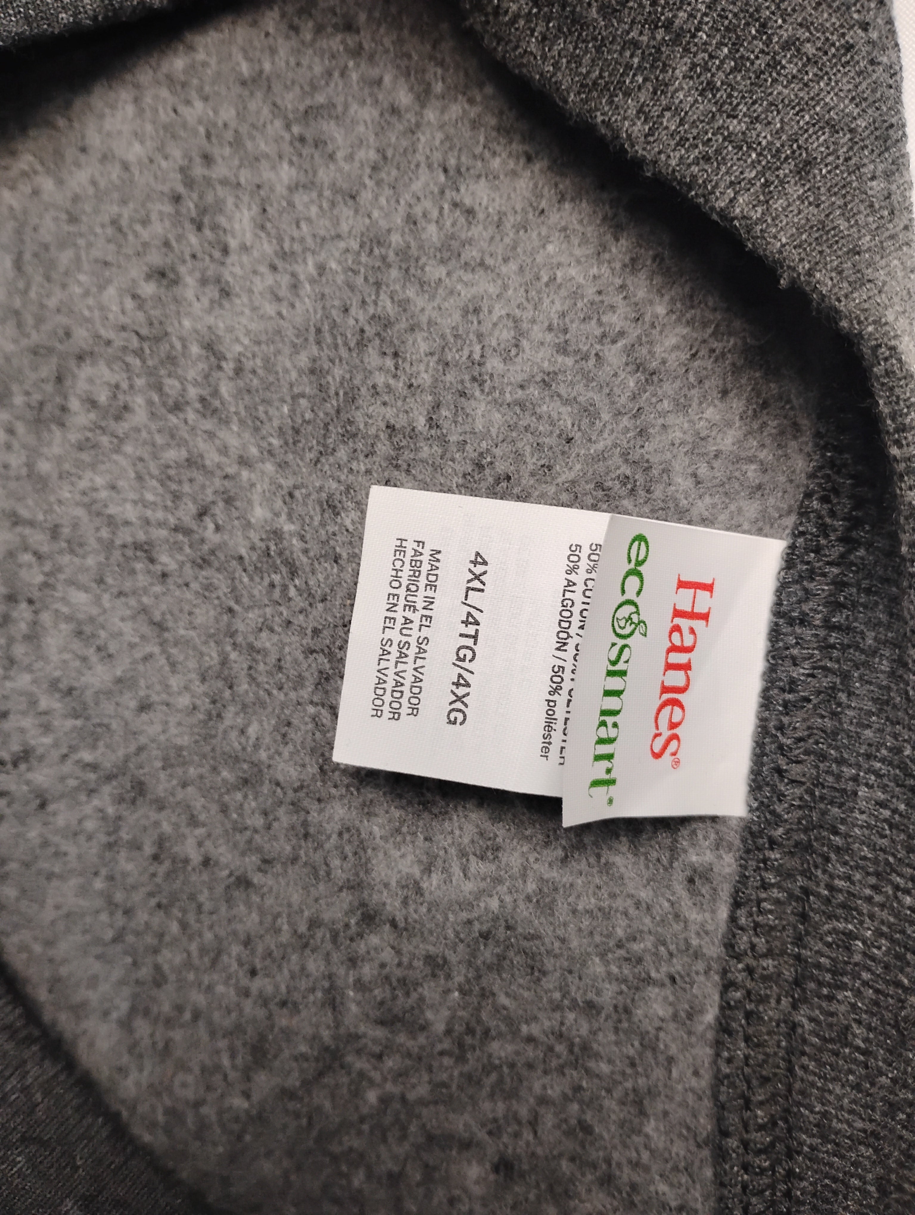 Hanes EcoSmart Unisex Fleece Sweatshirt 4XL (Big & Tall Sizes Available)