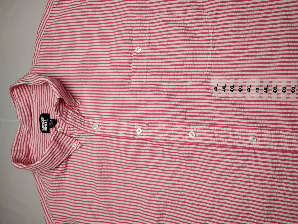 Camisa manga corta 4XL / T Marca Lands' END 58-60 | 100% Cotton