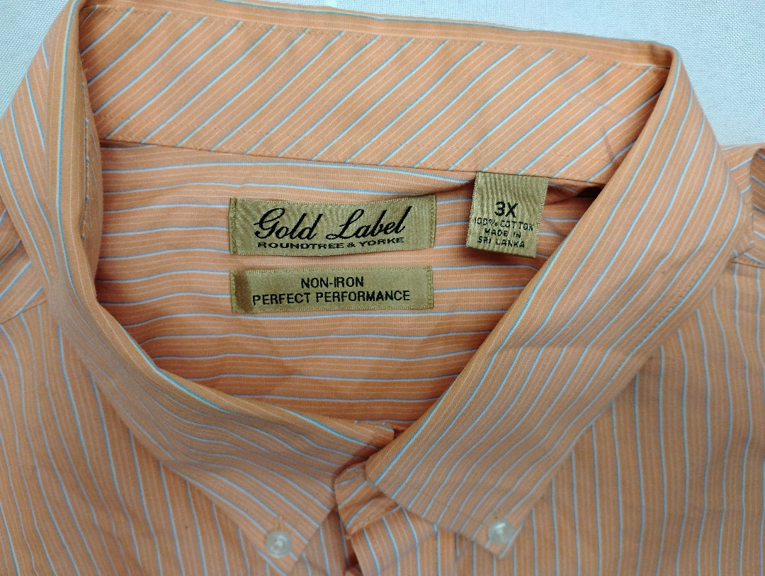 Camisa manga corta 3X Gold Label Roundtree & Yorke 100% Cotton