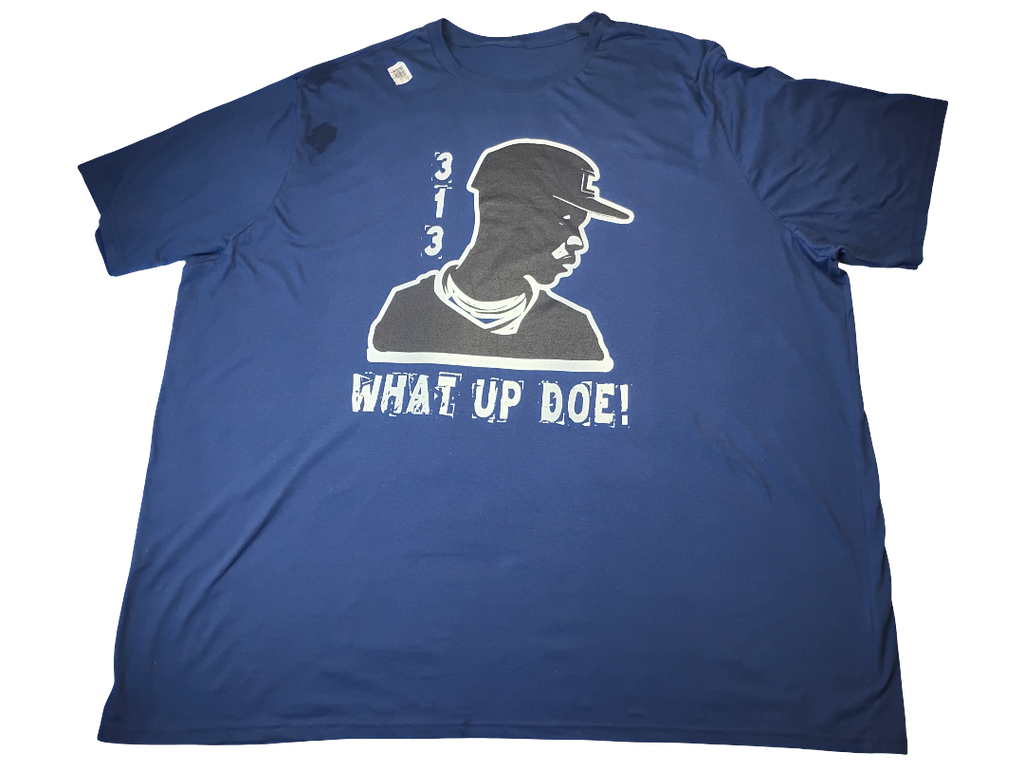 T shirt 313 What up due Size 5 XLT   | 100% Cotton