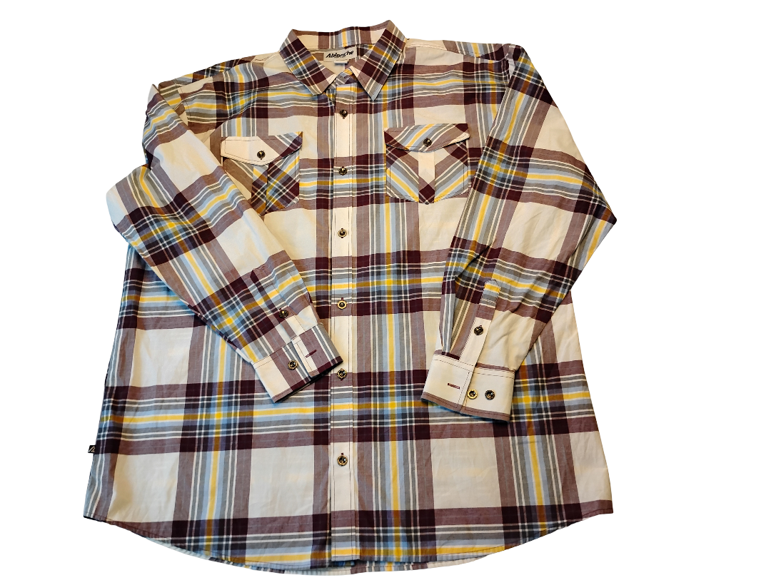 Camisa manga larga marca ABLANCHE NEW YORK | Size 4XL