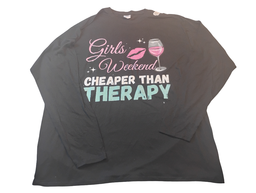 T shirt manga larga Girls Weekend Size 2XL | 2TG 100% Cotton
