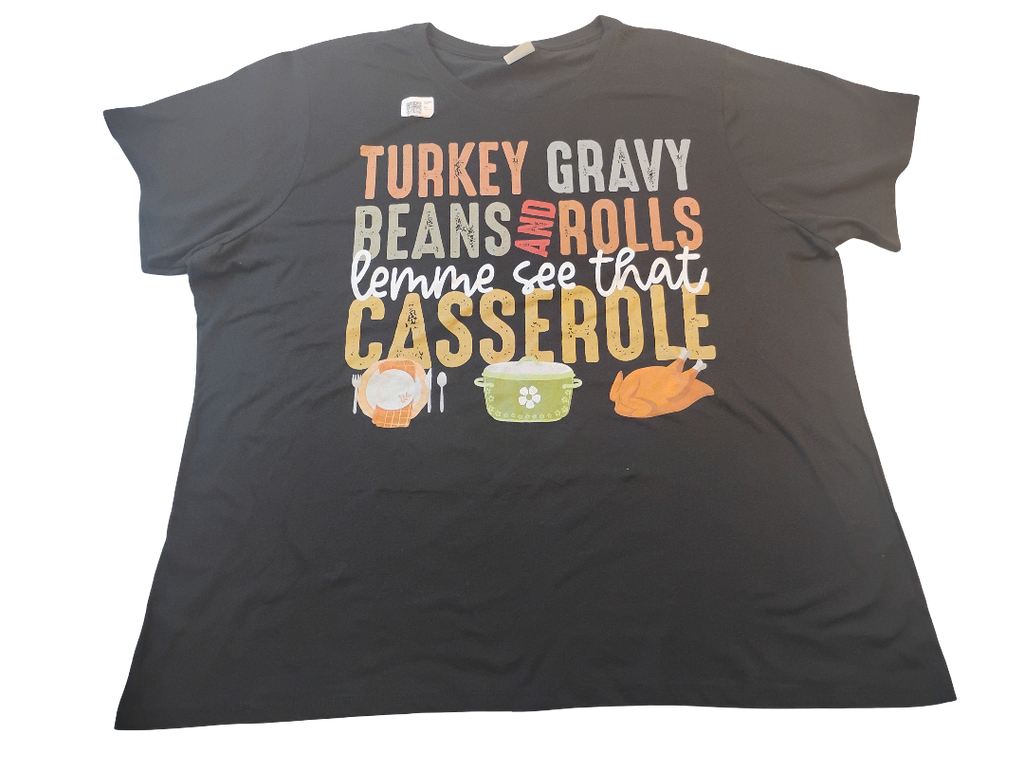 T Shirt Turkey Gravy | Size 3XL de mujer | 100% Cotton