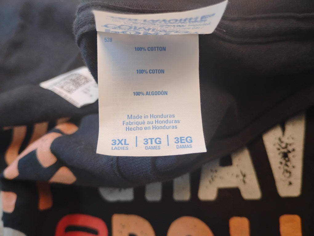 T Shirt Turkey Gravy | Size 3XL de mujer | 100% Cotton