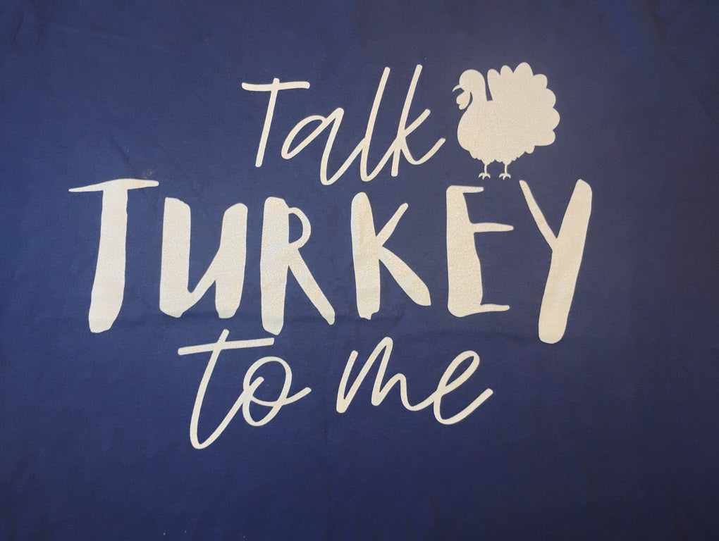 T shirt Talk Turkey Size 3X 100% Cotton