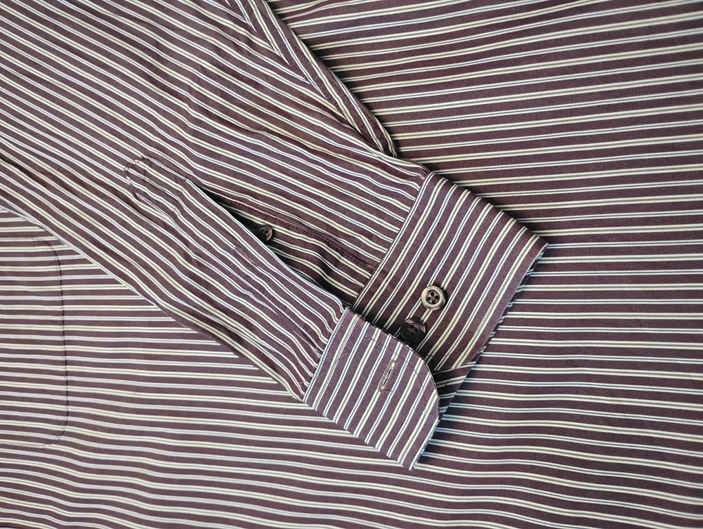 Camisa manga larga con bolsillo Marca ROUNDTREE & YORK | Size 2X | 100% Cotton