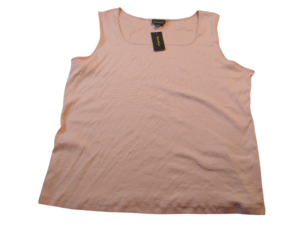 ESS TANK Style & Co Size 3X Pink Lining