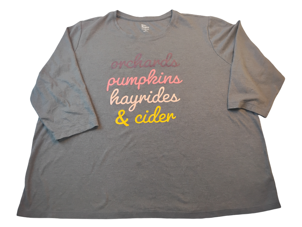 T shirt 3/4 Kim Rogers de Mujer Size 2X