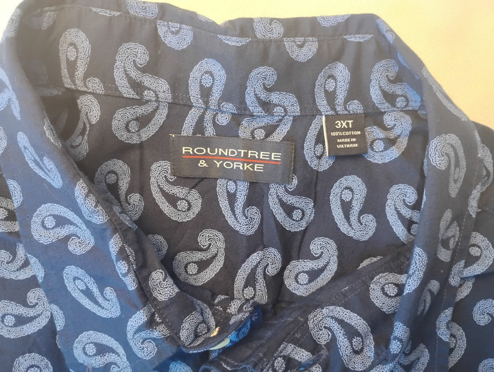 Camisa manga corta Marca ROUNDTREE & YORKE 3XT 100% COTTON