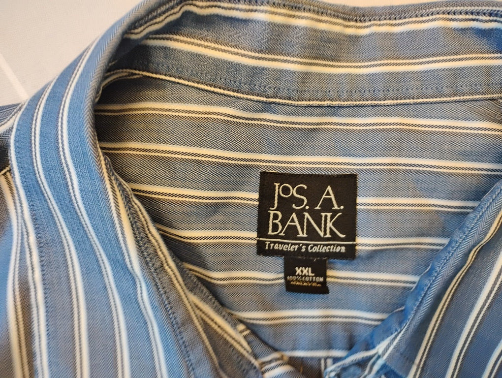 Camisa manga larga con bolsillo Marca Jos. A. Bank. Size 2XL | 100% Cotton