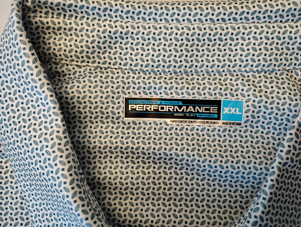 Polo Golf Marca ROUNDTREE & YORKE | PERFORMANCE 2XL