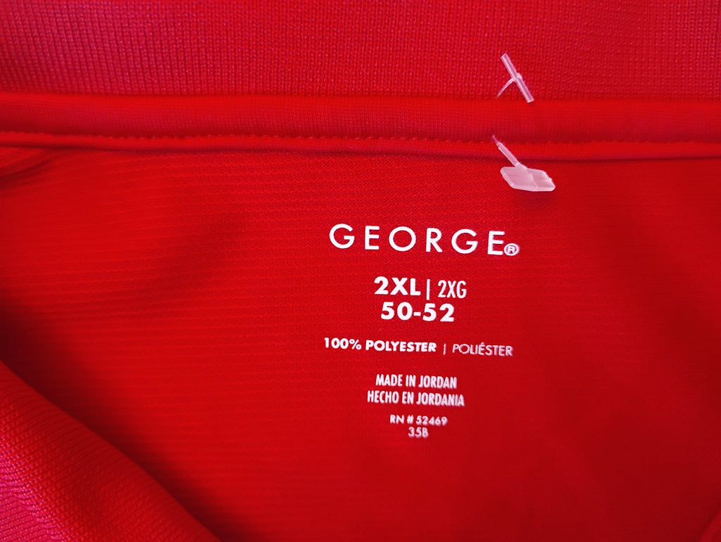 Polo Marca George 100% Polyester Size 2XL | 2XG