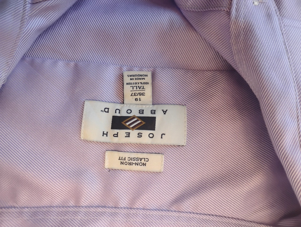 Camisa manga larga Marca JOSEPH ABBOUD | Size 19 Tall | 100% Cotton