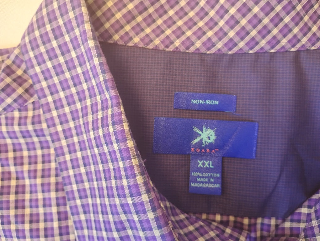 Camisa manga larga Marca EGARA Size 2XL 100% Cotton