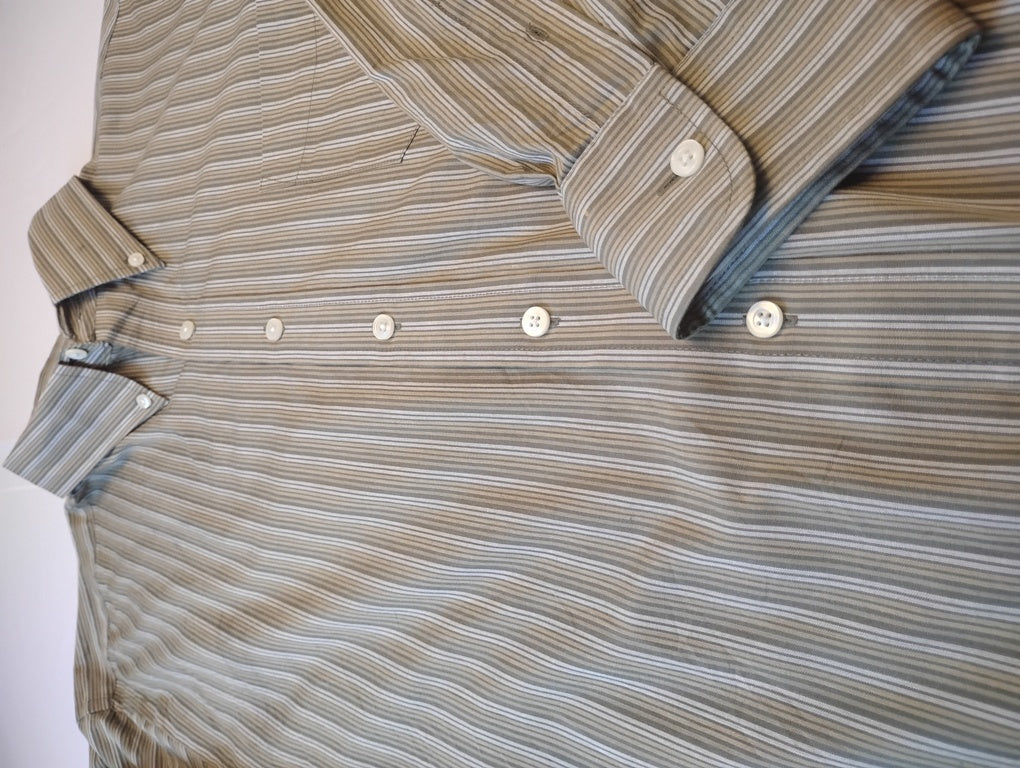 Camisa manga larga de rayas Marca DOCKERS Size 2XL