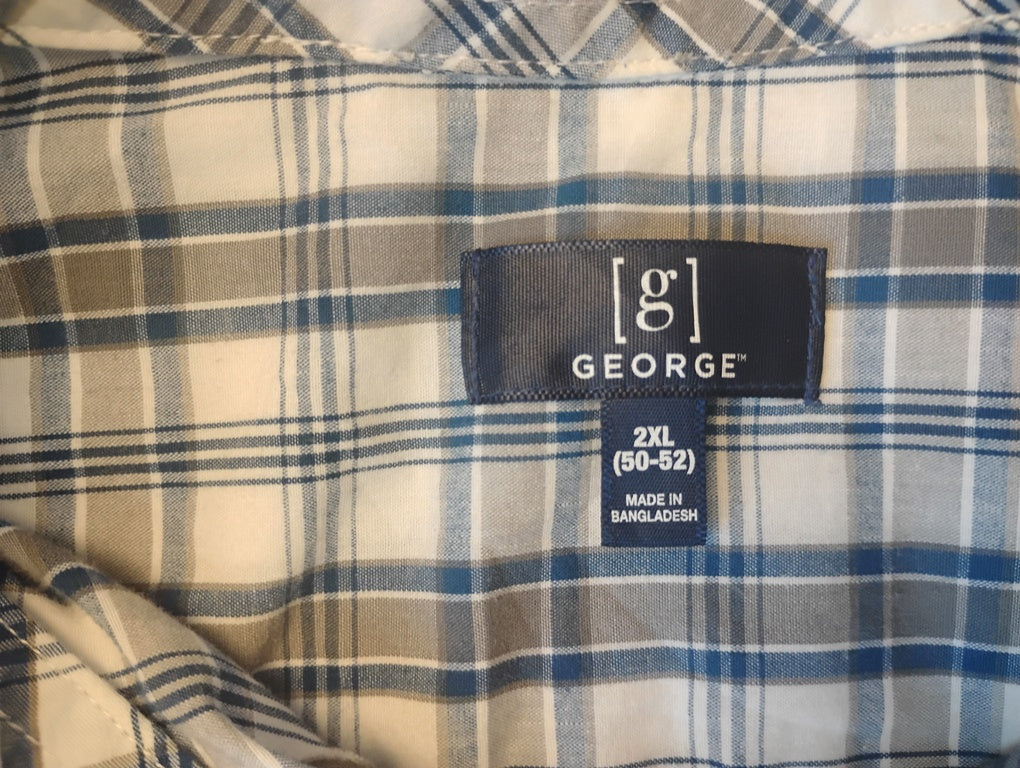 Camisa manga corta Marca George Size 2XL
