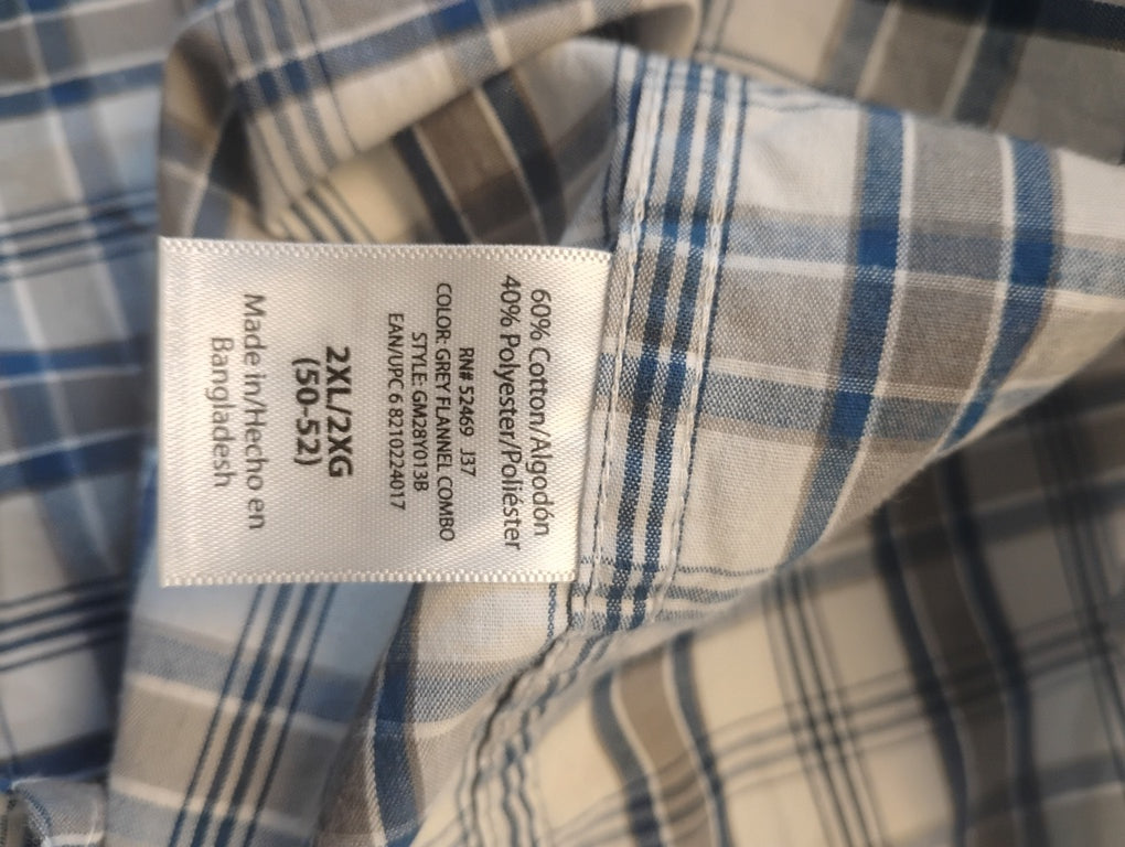 Camisa manga corta Marca George Size 2XL