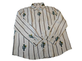 Camisa manga larga | Cactus y Floral con líneas | Size 2XL