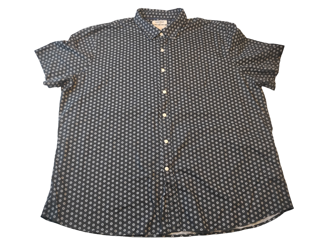 Camisa de botones manga corta | Marca GOODTHREADS | 3XL ajustado | 100% Cotton