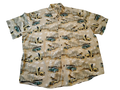 Camisa manga corta de botones Hawaiana | Marca NATURAL ISSUE | Size 2XL  100% COTTON