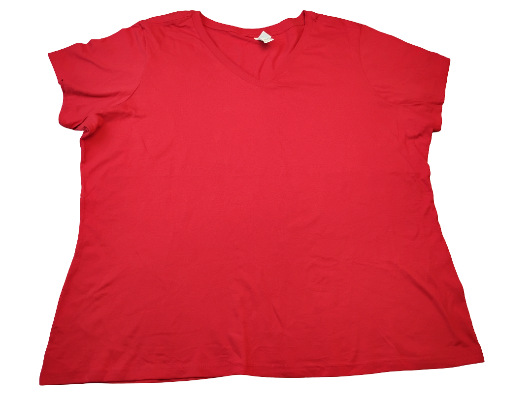 V-NECK T-SHIRT | Marca DISTRICT | Size 4XL | 100% COTTON