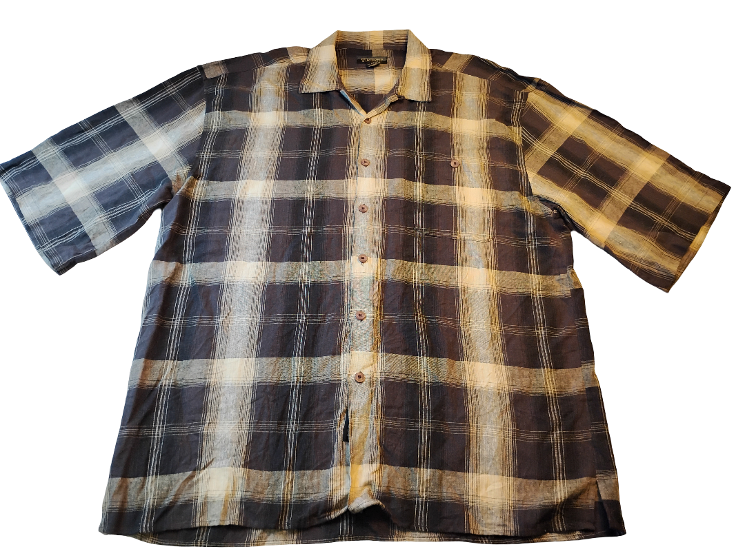Camisa manga corta de botones | Marca TRUST | Size 4XL