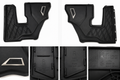 Genuine OEM BMW X7 G07 Rear All Weather Floor Mats Set L&R Black 2019-2025