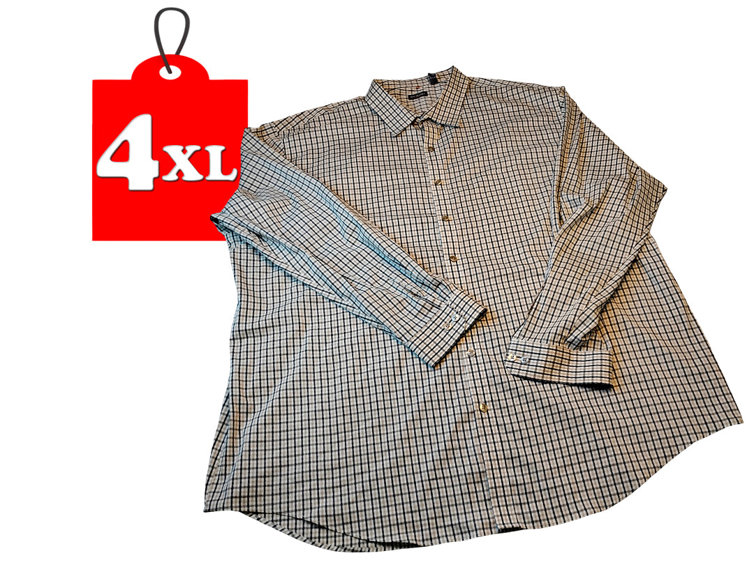 Camisa manga larga de botones y bolsillo | Marca Van Heusen Traveler | Size 4XLT