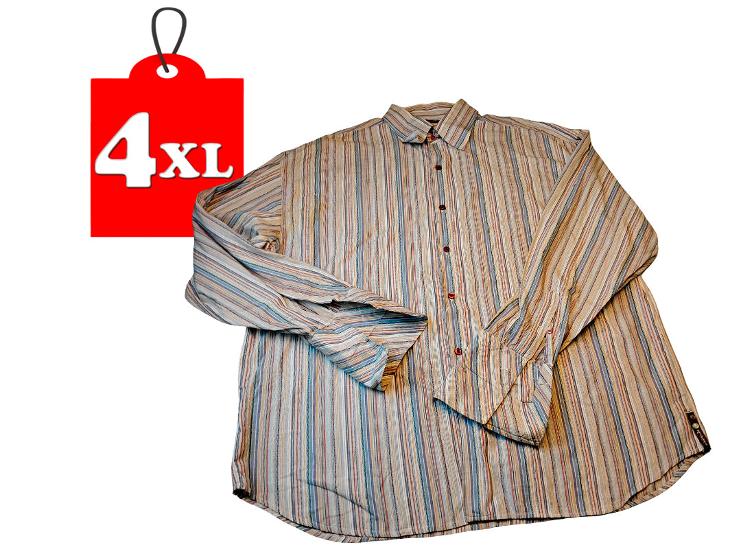 Camisa manga larga  | Marca ATTITUDE  SOHO | 100% COTTON | Size 4XL