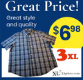 Camisa manga corta de botones muy elegante | Marca George | Size 3XL