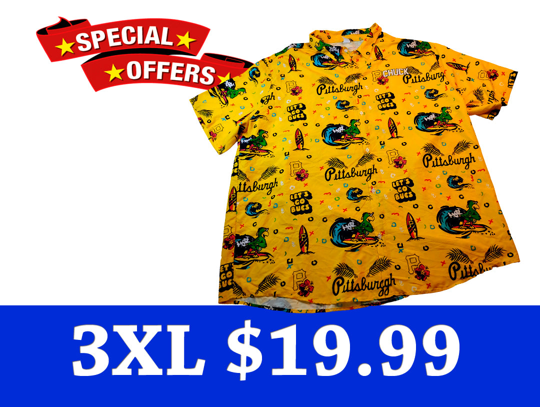 Camisa manga corta tipo Hawaina | Size 3XL