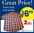 Camisa manga corta | Marca Croft & Barrow| Size 2XL TALL  | OFERTA