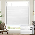 LazBlinds White No Drill TDBU Blackout Cellular Honeycomb Shades