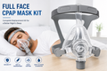 Full Face CPAP Mask Kit Compatible With AirFit F20 | Large | Headgear, Frame, Cushion & Elbow