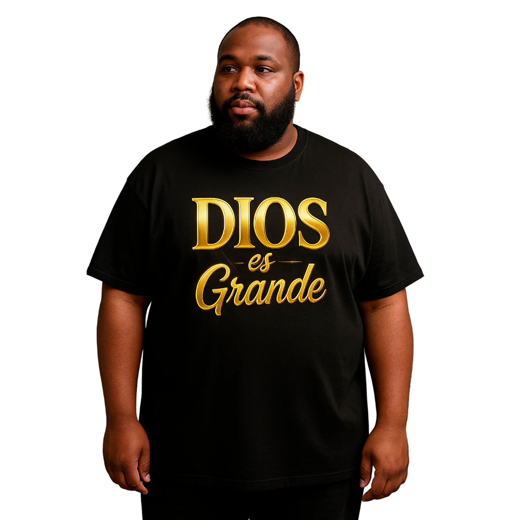 T-shirt | Dios es Grande | Size XL, 2XL, 3XL, 4XL, 5XL, 6XL | 100% COTTON